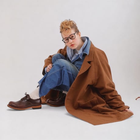 H.UNIT "Wool raglan atelier coat" (mocha) unisex