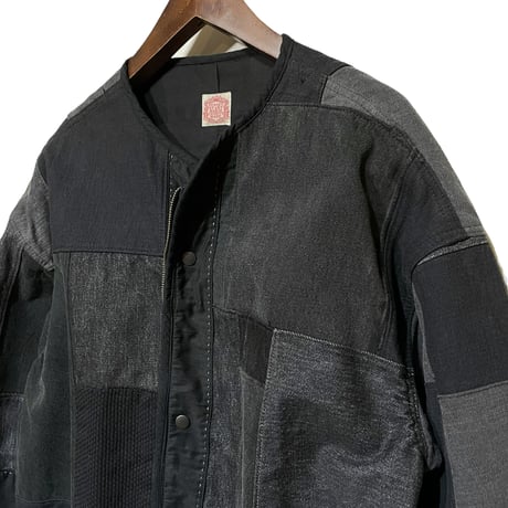 FUNSET OF ART "black patchwork liner blouson"(black)unisex-L