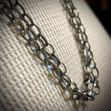 indian jewelry"Navajo made"triangle wire Navajo chain necklace