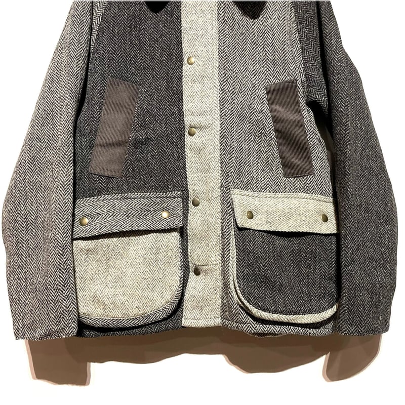 ジャケット・アウター YOUSED HARRIS TWEED COUNTRY JACKET L Harris Tweed Country Green Jacket – StudioSuits