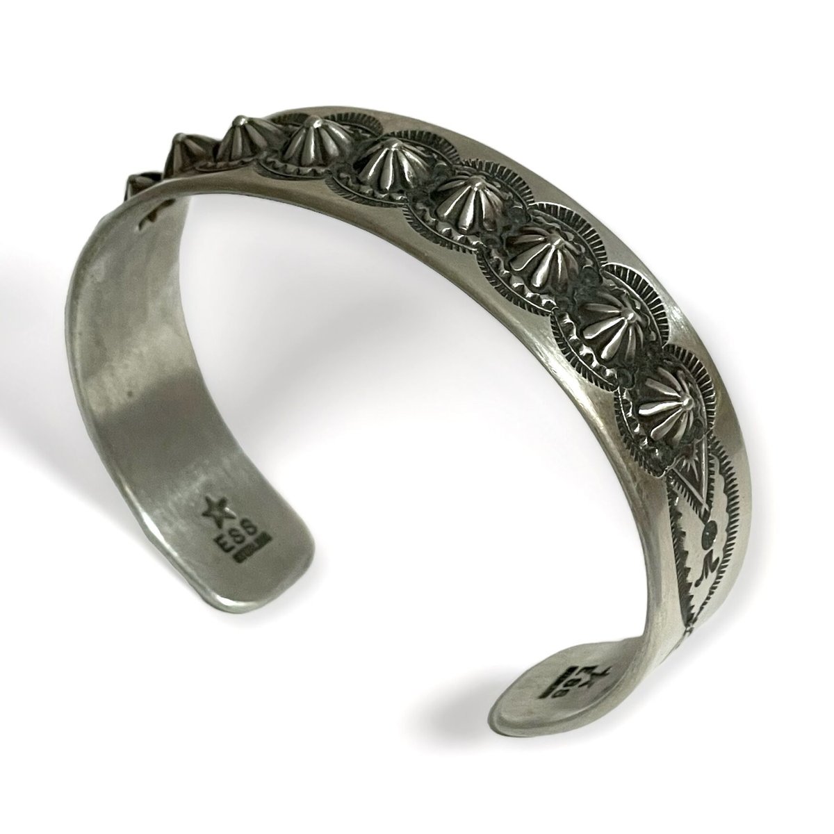 未使用 エディソンサンディスミス トライアングルバングル navajo indian jewelry 