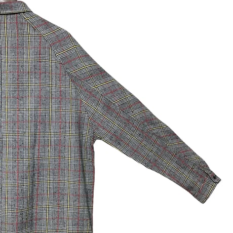 Slow Hands "flannel check shirts with pocket"(glen check)unisex