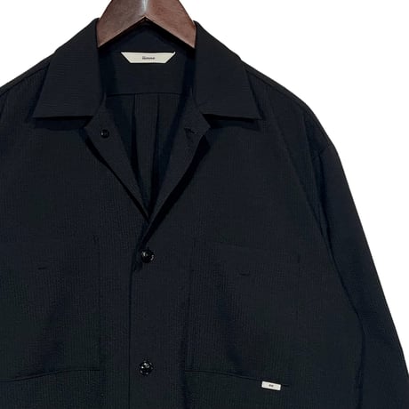 amne "SEER SUCKER japon jacket" (black) unisex