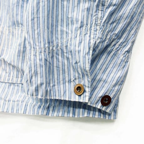 H.UNIT "stripe shirtalls" (blue) unisex