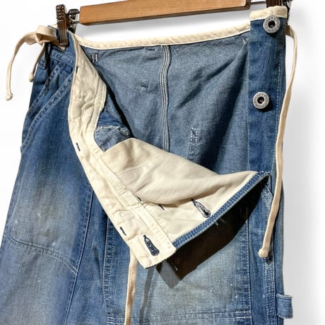 H.UNIT"denim side open painter pants used wash"(indigo)unisex