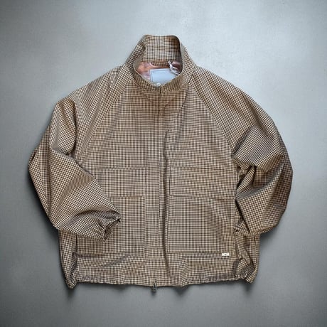 amne"NON MULESED CHECK"covered blouson(ivory)unisex