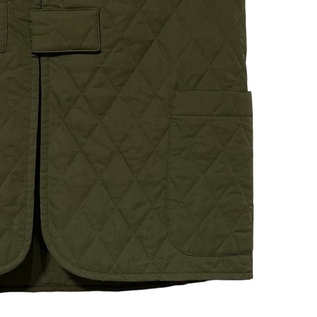 TigreBrocante"nylon twill quilting fastening tape vest“(women's)