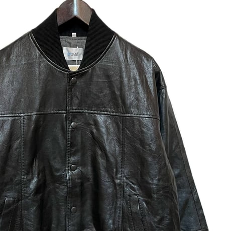 yoused"all leather studium jamper"(black)unisex