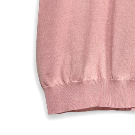 Linen ya(as it is)"crewneck short sleeve cotton knit"(pink)women's