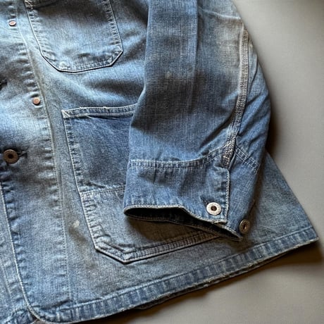 H.UNIT "denim coveralls used wash" (indigo) unisex