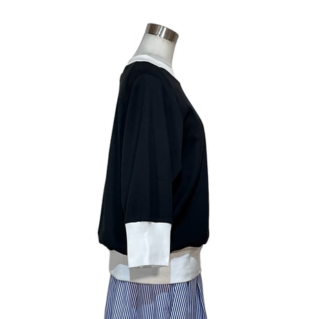 amne "GIZA 3/4 crew" (black) women's