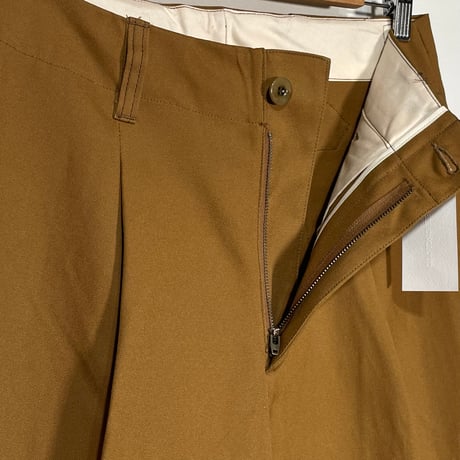 ASEEDONCLOUD"Handwerker cotton duck HW wide trousers"(camel)unisex