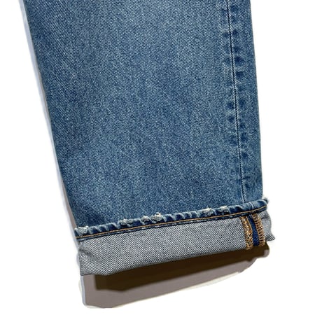 H.UNIT "14oz denim 5P real wash" (indigo) unisex
