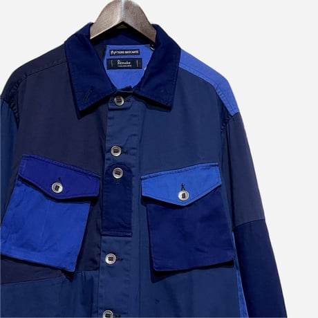 TigreBrocante"euro work mix parachute button jacket-L"(navy mix)unisex
