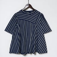TigreBrocante"indigo border clione patch tunic T"(indigo)women's