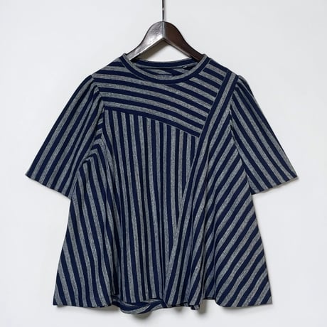TigreBrocante"indigo border clione patch tunic T"(indigo)women's