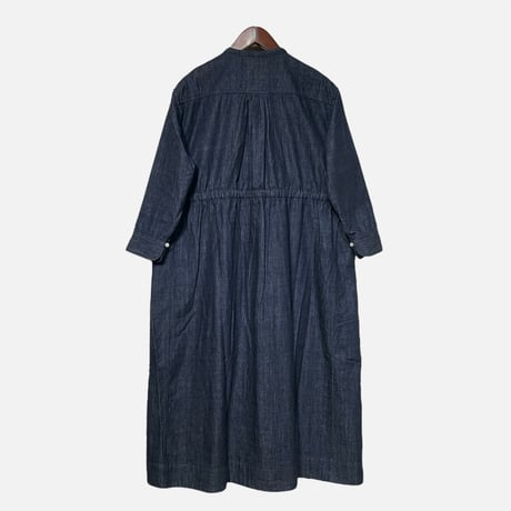 TigreBrocante "7.25oz twill denim york switching gather onepiece"(indigo) women's