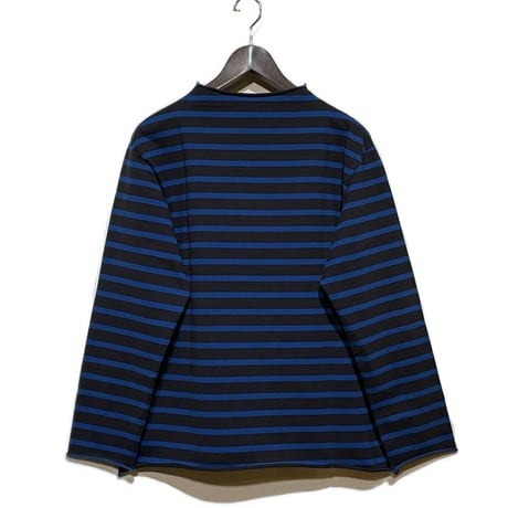 TigreBrocante"light border 天竺 bottle neck 9分袖 T"(sumikuro)unisex