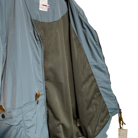 dip ltd "nylon×mesh army pocket liner jacket" (sax)unisex