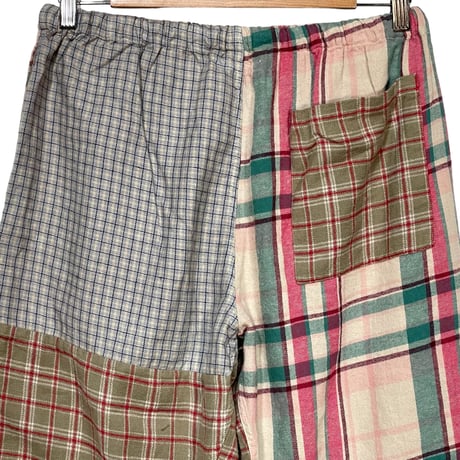 TigreBrocante"nel check mix tagosaku long ppants“(pink mix) unisex