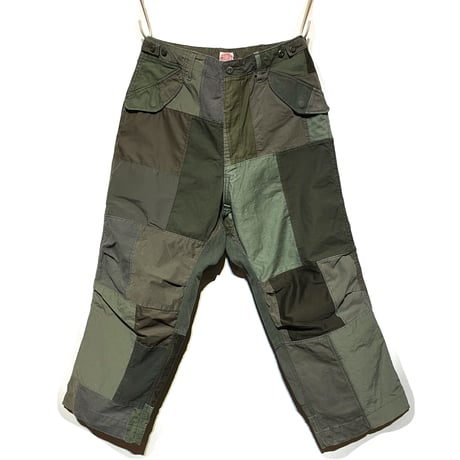 FUNSET OF ART “military patchwork field コロマ pants"(olive)unisex-S