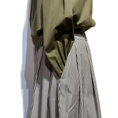 amne "STRIPE skirt" (brown) women’s