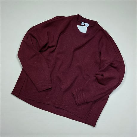 CAERULA PER LIGHTS"jazznep crew knit”(bordeaux)unisex