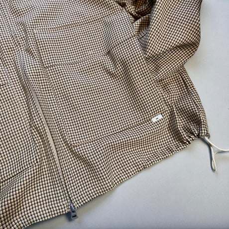 amne"NON MULESED CHECK"covered blouson(ivory)unisex