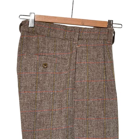 TigreBrocante "check herringbone wool comodo slacks"(beige)women's