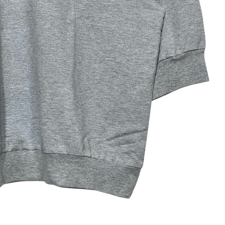 TigreBrocante"40/2 modern 天竺 rib gather half sleeve T"(heather gray)women's
