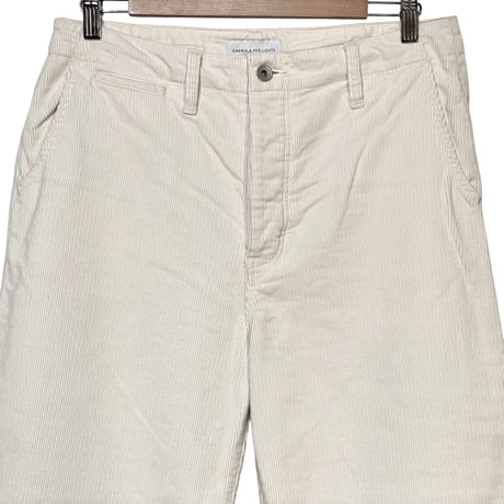 CAERULA PER LIGHTS"corduroy medi pants"(white)unisex