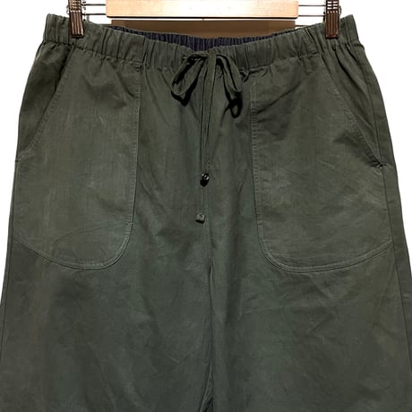 SlowHands”RCL tent loose wanderer pants"(olive-L)unisex