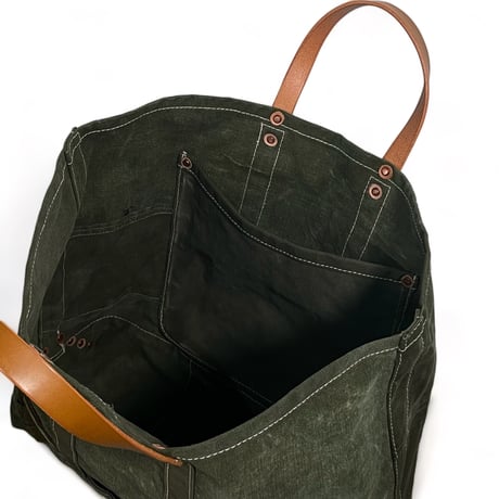 TigreBrocante"Re : military tote bag“(short)unisex