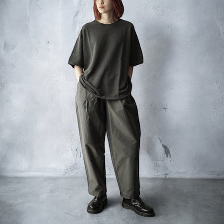 COLINA CAPERTICA "natural dyed moleskin Peg Top Easy Pants"(墨染) unisex
