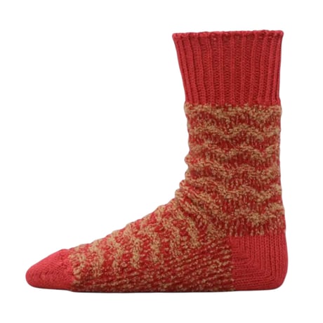 decka quality socks"showatabe" Links Knit Alpaca Boucle Socks (unisex)