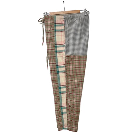 TigreBrocante"nel check mix tagosaku long ppants“(pink mix) unisex
