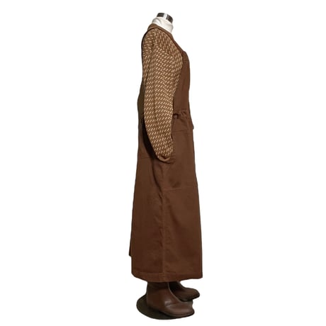TigreBrocante"pure chamois twill string jumper skirt"(camel)women's