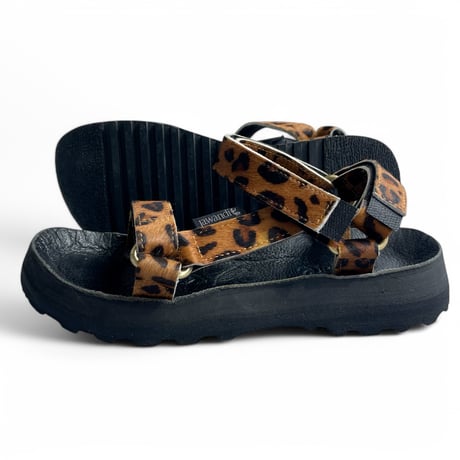 Jawandi "cow leather athletic sandals"(leopard)