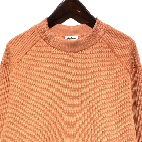 Jackman"cotton waffle mid neck"(apricot)unisex