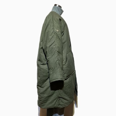 Slow Hands "recycle tent down coat for ARCHIVE"(olive)S-A unisex