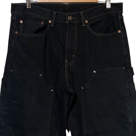 yoused "double knee painter pants" (black) size.2A unisex