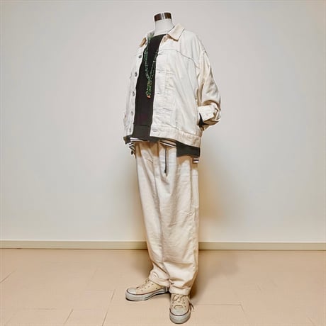 CAERULA PER LIGHTS"corduroy medi pants"(white)unisex