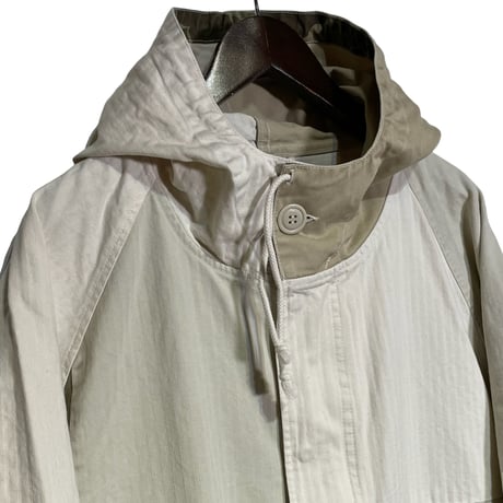 H.UNIT "herringbone switching mods coat"(kinari) unisex