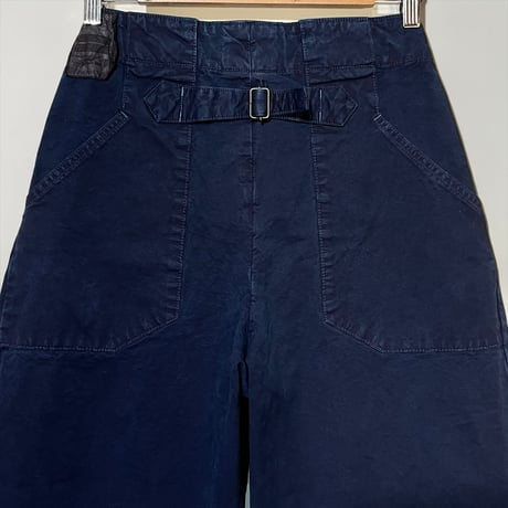 ASEEDONCLOUD"Handwerker wide trousers " (indigo) women's