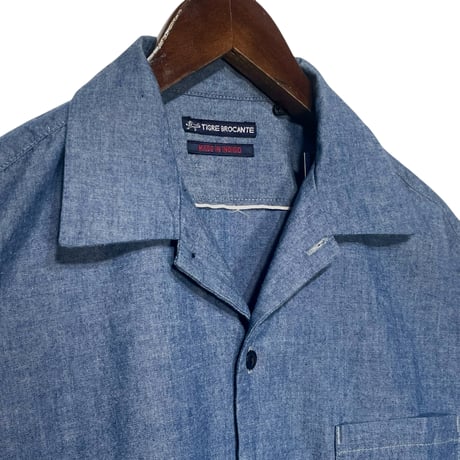 TigreBrocante"selvedge chambray venice beach S/S shirts"(indigo)unisex