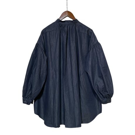 CAERULA PER LIGHTS"high-density denim gatherpull"(navy)unisex