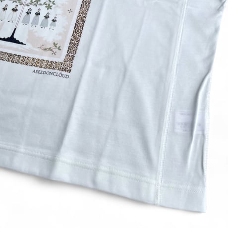 ASEEDONCLOUD"shokuonshitsu T-shirts Family tree print"(off white)unisex