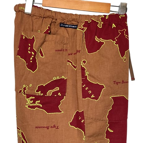 TigreBrocante"army map grosgrain tagosaku pants“(beige)unisex