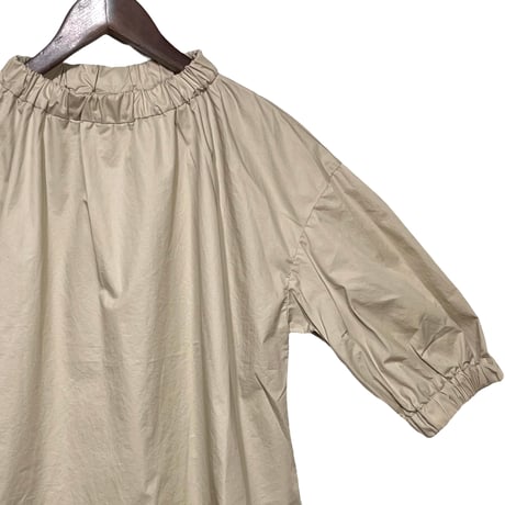 TigreBrocante"80typewriter fulffy stretch blouse"(beige)women's