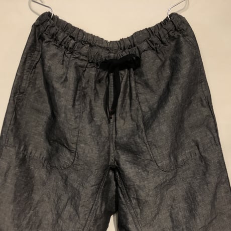 TigreBrocante"linen dungaree tagosaku pants"(black)unisex